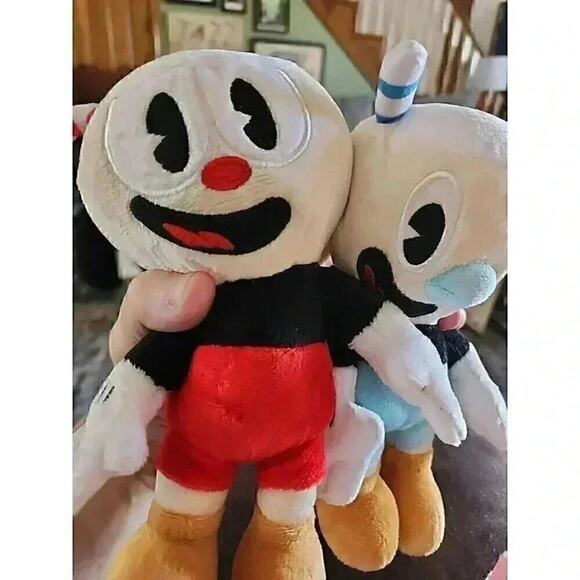 Cuphead 8-Inch Plush Set of 2 | Cuphead and Mugman - Picture 8 of 8
